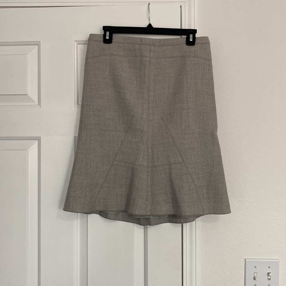 BCBG Maxazria light grey wool pencil skirt.